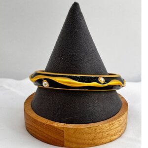 Vintage Gold/Black Bangle Bracelet